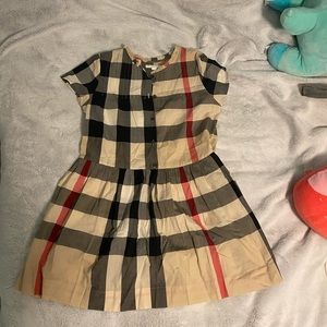 Burberry Childrens 12Y novacheck button up dress